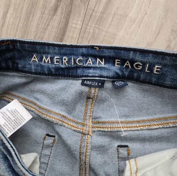 American Eagle Men's Blue Slim Straight Jeans- Size 29x30 - Picture 2 of 8
